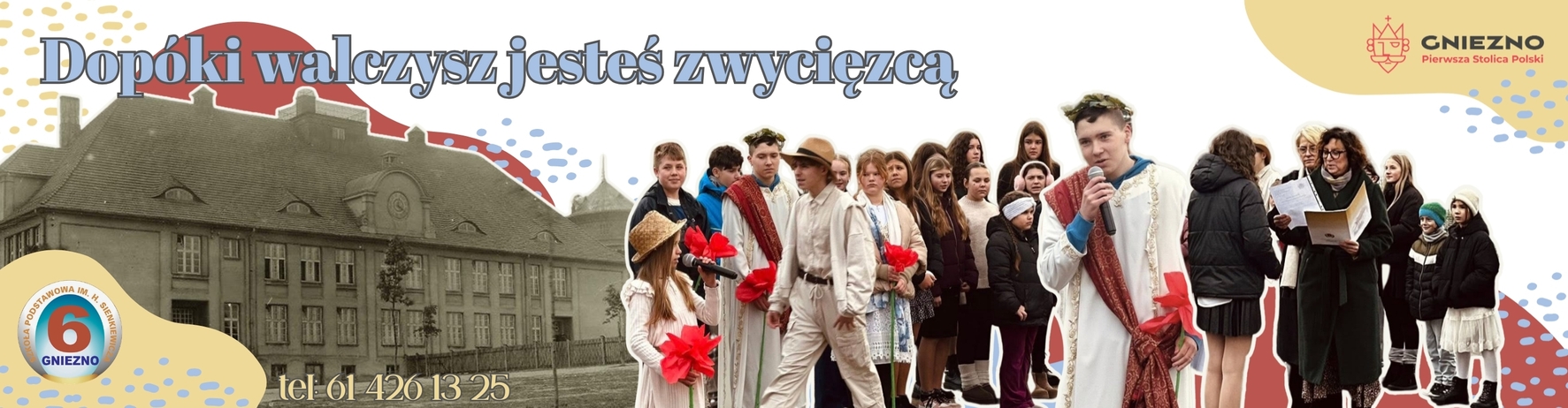 baner z logo szkoły